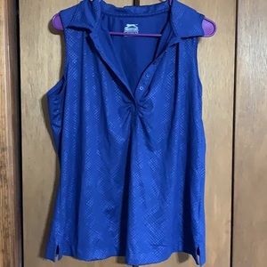 Slazenger blue sleeveless golf tank top size XL